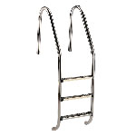 Scaletta inox con corrimano anti scivolo e anti-taglio