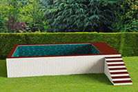 Amalfi Piscina 400x800cm (Specchio d'acqua 340x640cm)